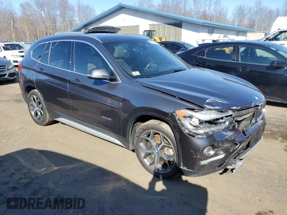 2016 BMW X1 xDrive28i with VIN WBXHT3Z3XG4A48655, listed as a Copart auction lot 46907095 with 59,845 mi miles and Salvage Title. Bid and sale history available at carsss.com. Image 4.