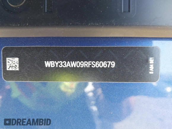 2024 BMW i4 M50 z VIN WBY33AW09RFS60679, wystawiony jako IAAI lot #41983706 z przebiegiem 2665 mil mil oraz . Historia ofert i sprzedaży dostępna na DreamBid. Obrazek 21.