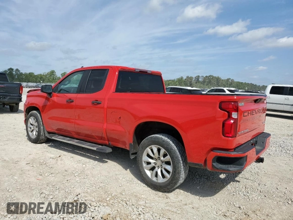 2021 Chevrolet Silverado 1500 Custom with VIN 1GCRWBEK2MZ296829, listed as a Copart auction lot 52145575 with 96,109 mi miles and Salvage Title. Bid and sale history available at DreamBid. Image 2.