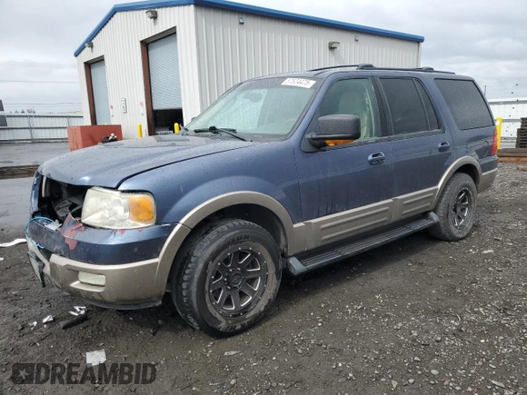 2003 Ford Expedition Eddie Bauer with VIN 1FMFU18L73LA04922, listed as a Copart auction lot 57524475 with 313,086 mi miles and Salvage title. Bid and sale history available at DreamBid. Image 1.