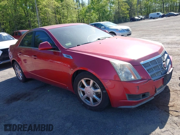 2008 Cadillac CTS RWD w/1SA with VIN 1G6DM577880116793, listed as a IAAI auction lot 42142190 with 191,567 mi miles. Bid and sale history available at carsss.com. Image 1.
