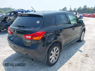 2015 Mitsubishi Outlander Sport ES with VIN 4A4AR3AUXFE042077, listed as a IAAI auction lot 42001461 with 157,545 mi miles. Bid and sale history available at carsss.com. Image 4.