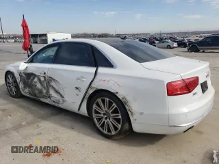 2013 Audi A8 L 3.0L with VIN WAURGAFD8DN012566, listed as a Copart auction lot 42654125 with 84,315 mi miles and Salvage Title. Bid and sale history available at carsss.com. Image 2.