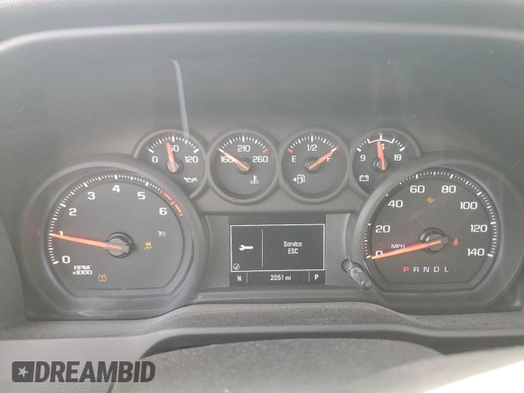2025 Chevrolet Silverado 1500 with VIN 1GC0ALE77SF101315, listed as a Copart auction lot 48795425 with 2,051 mi miles and Salvage Title. Bid and sale history available at DreamBid. Image 9.