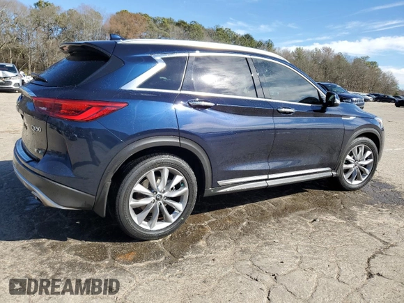 2019 Infiniti QX50 Essential z VIN 3PCAJ5M17KF139712, wystawiony jako Copart lot #46159245 z przebiegiem 47 803 mil mil oraz Szkoda całkowita • Salvage title. Historia ofert i sprzedaży dostępna na DreamBid. Obrazek 3.