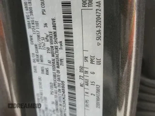 2019 Ford F-150 XL with VIN 1FTEW1C53KKD48805, listed as a Copart auction lot 48402225 with 88,343 mi miles and Salvage Title. Bid and sale history available at carsss.com. Image 14.
