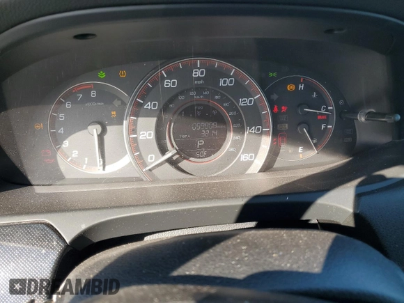 2014 Honda Accord Sport with VIN 1HGCR2F52EA281142, listed as a Copart auction lot 53998905 with 59,808 mi miles and Salvage Title. Bid and sale history available at carsss.com. Image 9.