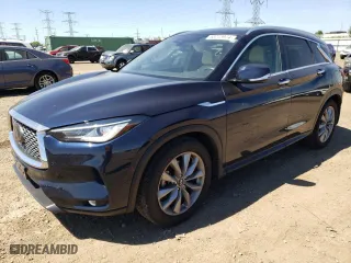 2022 Infiniti QX50 LUXE with VIN 3PCAJ5BBXNF115520, listed as a Copart auction lot 58223974 with 18,304 mi miles and Salvage Title. Bid and sale history available at carsss.com. Image 1.