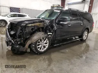 2016 Ford Expedition EL Limited with VIN 1FMJK2AT3GEF18938, listed as a Copart auction lot 43527495 with 155,513 mi miles and Salvage Title. Bid and sale history available at carsss.com. Image 1.