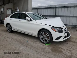 2021 Mercedes-Benz C 300 with VIN W1KWF8EBXMR629550, listed as a Copart auction lot 52922455 with 54,660 mi miles and Clean Title. Bid and sale history available at carsss.com. Image 4.