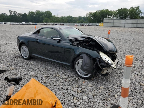 2002 Lexus SC 430 with VIN JTHFN48Y920006524, listed as a Copart auction lot 64680695 with 166,118 mi miles and Salvage title. Bid and sale history available at DreamBid. Image 4.