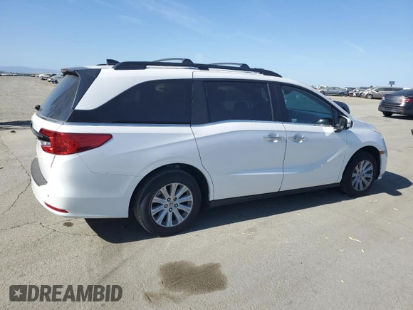 2024 Honda Odyssey EX-L z VIN 5FNRL6H65RB047405, wystawiony jako Copart lot #57880245 z przebiegiem Nie podano mil oraz Czysty tytuł • Clean title. Historia ofert i sprzedaży dostępna na DreamBid. Obrazek 3.