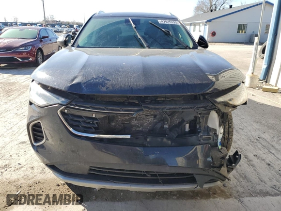 2021 Buick Envision Preferred with VIN LRBFZMR46MD163553, listed as a Copart auction lot 47015195 with 100,035 mi miles and Salvage Title. Bid and sale history available at carsss.com. Image 5.