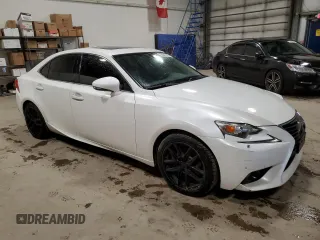 2014 Lexus IS 250 with VIN JTHCF1D27E5002656, listed as a Copart auction lot 52201135 with 194,842 mi miles and Salvage title. Bid and sale history available at DreamBid. Image 4.