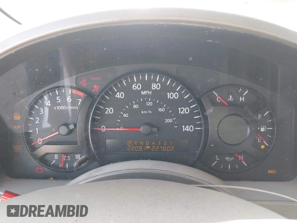 2006 Nissan Armada LE с VIN 5N1AA08B76N726663, выставлен на аукционе IAAI как лот 41409292 с пробегом 227 802 миль миль и . История ставок и продаж доступна на DreamBid. Изображение 7.