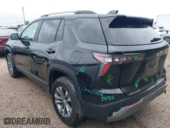 2025 Chevrolet Equinox FWD LT with VIN 3GNAXHEG4SL173229, listed as a IAAI auction lot 42464562 with 12,329 mi miles and . Bid and sale history available at DreamBid. Image 3.