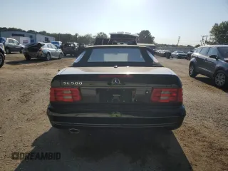 2001 Mercedes-Benz SL-Class with VIN WDBFA68FX1F196609, listed as a Copart auction lot 76124154 with 49,809 mi miles and Salvage Title. Bid and sale history available at carsss.com. Image 6.