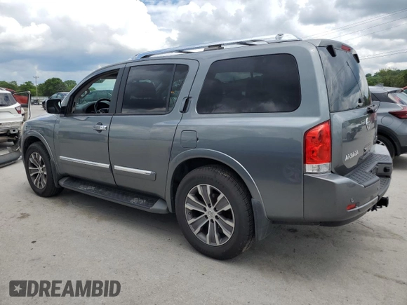 2015 Nissan Armada SV z VIN 5N1BA0ND1FN613558, wystawiony jako Copart lot #56204725 z przebiegiem 121 129 mil mil oraz Czysty tytuł • Clean title. Historia ofert i sprzedaży dostępna na DreamBid. Obrazek 2.