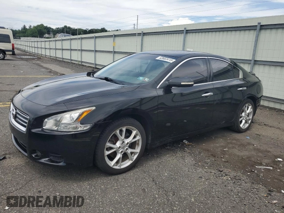 2014 Nissan Maxima S with VIN 1N4AA5AP2EC907337, listed as a Copart auction lot 63663415 with 52,260 mi miles and Salvage title. Bid and sale history available at DreamBid. Image 1.
