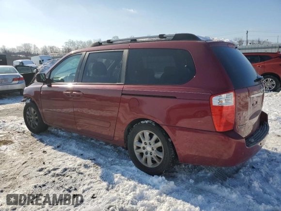 2007 Kia Sedona LX with VIN KNDMB233576160217, listed as a Copart auction lot 88878765 with 188,835 mi miles and Salvage Title. Bid and sale history available at carsss.com. Image 2.