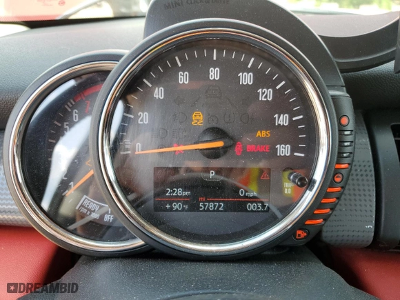 2017 MINI Hardtop 2 Door Cooper with VIN WMWXP5C5XH2D16102, listed as a Copart auction lot 56223094 with 57,872 mi miles and Salvage Title. Bid and sale history available at carsss.com. Image 9.