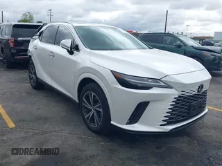 2024 Lexus RX 350 z VIN 2T2BAMBA5RC043718, wystawiony jako IAAI lot #42162415 z przebiegiem 5577 mil mil oraz . Historia ofert i sprzedaży dostępna na DreamBid. Obrazek 1.