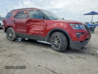 2019 Ford Explorer Sport with VIN 1FM5K8GT0KGB47634, listed as a Copart auction lot 60778275 with 145,776 mi miles and Salvage title. Bid and sale history available at DreamBid. Image 4.