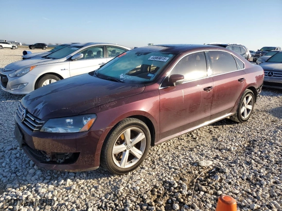 2013 Volkswagen Passat SE with VIN 1VWBP7A36DC030367, listed as a Copart auction lot 44969815 with 132,793 mi miles and Salvage Title. Bid and sale history available at carsss.com. Image 1.