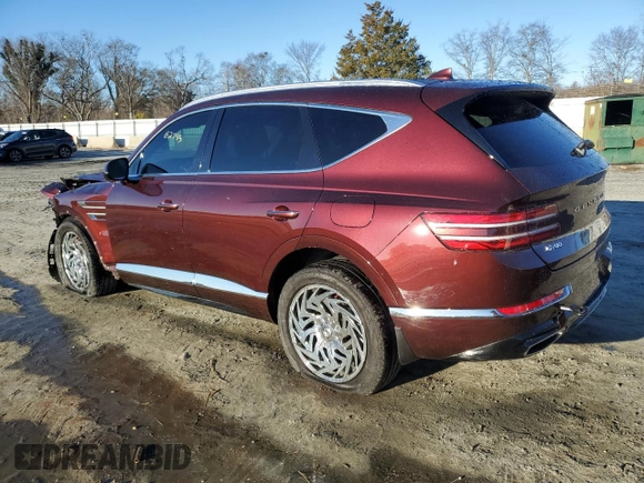 2021 Genesis GV80 with VIN KMUHB4SB5MU053632, listed as a Copart auction lot 41680785 with 62,795 mi miles and Salvage title. Bid and sale history available at DreamBid. Image 2.