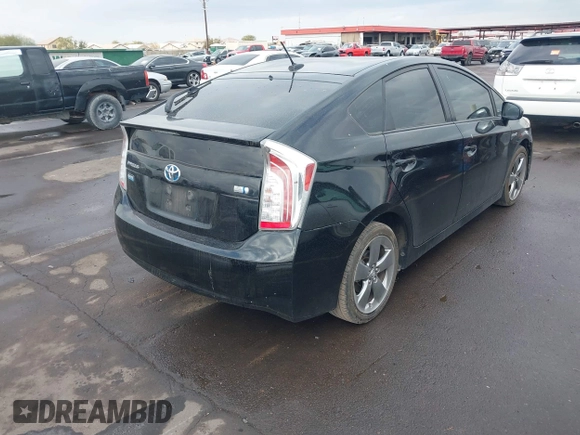 2013 Toyota Prius One with VIN JTDKN3DU4D5617063, listed as a IAAI auction lot 41461279 with 247,219 mi miles. Bid and sale history available at carsss.com. Image 4.