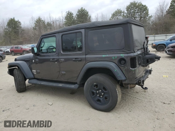 2018 Jeep Wrangler Unlimited Sport S z VIN 1C4HJXDGXJW274871, wystawiony jako Copart lot #45727795 z przebiegiem 65 646 mil mil oraz Szkoda całkowita • Salvage title. Historia ofert i sprzedaży dostępna na DreamBid. Obrazek 2.