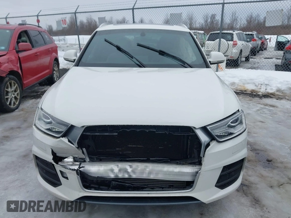 2017 Audi Q3 Premium z VIN WA1BCCFS4HR016424, wystawiony jako IAAI lot #41627278 z przebiegiem 60 028 mil mil oraz . Historia ofert i sprzedaży dostępna na DreamBid. Obrazek 12.
