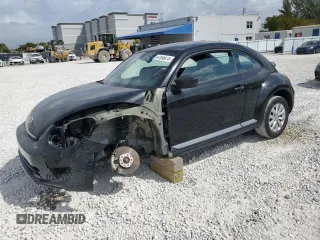 2016 Volkswagen Beetle Wolfsburg Edition with VIN 3VWF17AT4GM603224, listed as a Copart auction lot 47595075 with 36,042 mi miles and Salvage Title. Bid and sale history available at DreamBid. Image 1.
