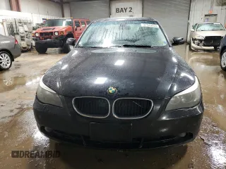 2006 BMW 5 Series 530i with VIN WBANE73566CM35987, listed as a Copart auction lot 37943054 with 206,994 mi miles and Salvage Title. Bid and sale history available at carsss.com. Image 5.