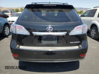 2011 Lexus RX 450h with VIN JTJBC1BA2B2421668, listed as a Copart auction lot 62427415 with 175,321 mi miles and Salvage title. Bid and sale history available at DreamBid. Image 6.