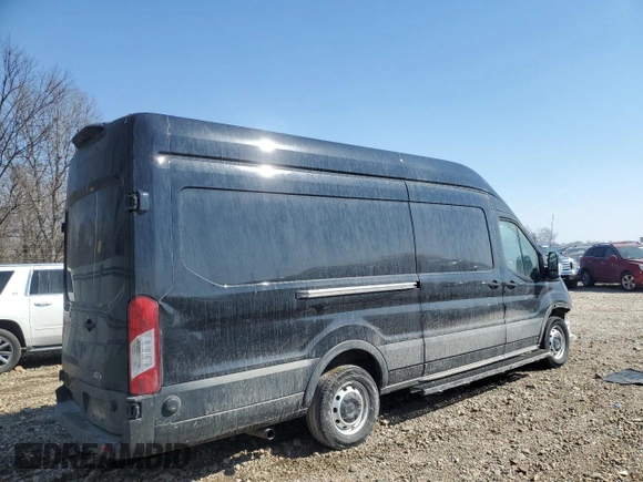 2020 Ford Transit Cargo with VIN 1FTBW3X82LKB40192, listed as a Copart auction lot 57694465 with 48,601 mi miles and Salvage title. Bid and sale history available at DreamBid. Image 3.
