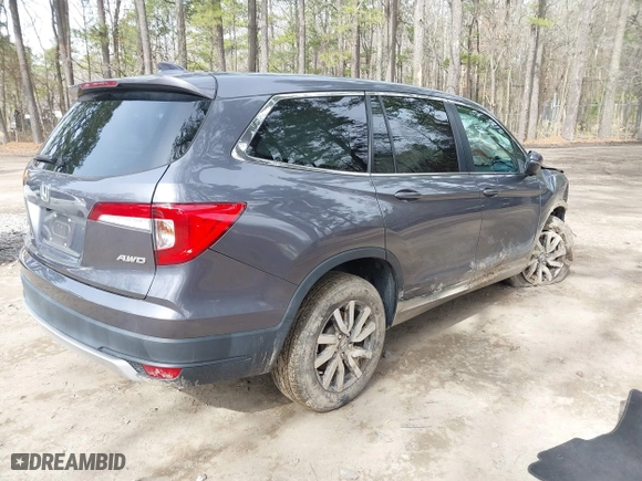 2022 Honda Pilot EX-L with VIN 5FNYF6H54NB009670, listed as a IAAI auction lot 41724302 with 32,690 mi miles. Bid and sale history available at carsss.com. Image 4.