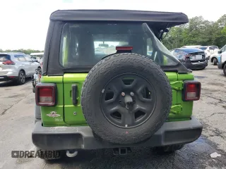 2018 Jeep Wrangler Unlimited Sport S with VIN 1C4HJXDN8JW248638, listed as a Copart auction lot 56408975 with 34,349 mi miles and Salvage title. Bid and sale history available at DreamBid. Image 6.