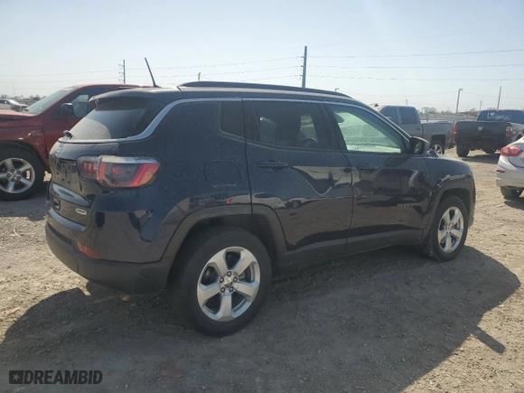 2018 Jeep Compass Latitude with VIN 3C4NJCBB8JT227489, listed as a Copart auction lot 48724225 with 180,645 mi miles and Salvage Title. Bid and sale history available at carsss.com. Image 3.