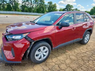 2019 Toyota RAV4 LE with VIN JTMH1RFV0KD517317, listed as a Copart auction lot 60217455 with 57,860 mi miles and Salvage title. Bid and sale history available at DreamBid. Image 1.