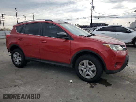 2014 Toyota RAV4 LE with VIN 2T3ZFREV6EW091549, listed as a Copart auction lot 59600405 with 98,939 mi miles and Salvage title. Bid and sale history available at DreamBid. Image 4.