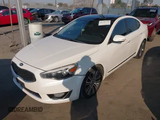 2014 Kia Cadenza Premium with VIN KNALN4D79E5157353, listed as a IAAI auction lot 41291153 with 141,049 mi miles. Bid and sale history available at carsss.com. Image 18.