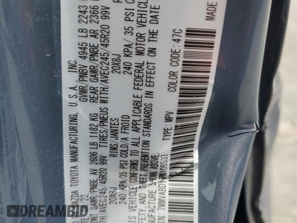 2023 Mazda CX-50 Premium with VIN 7MMVABDY6PN108537, listed as a Copart auction lot 50362155 with 26,231 mi miles and Salvage title. Bid and sale history available at DreamBid. Image 13.
