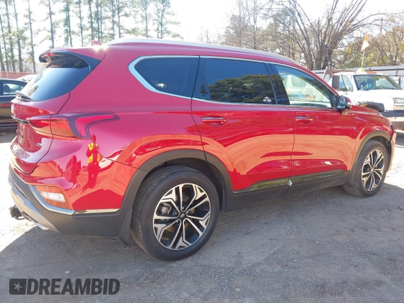 2020 Hyundai Santa Fe Limited with VIN 5NMS53AA2LH283122, listed as a IAAI auction lot 41259980 with 16,080 mi miles and . Bid and sale history available at DreamBid. Image 4.