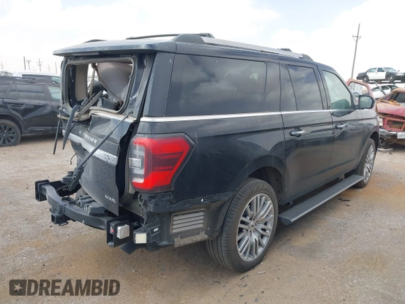 2024 Ford Expedition Max Limited with VIN 1FMJK1K80REB13840, listed as a IAAI auction lot 41823660 with 8,747 mi miles and . Bid and sale history available at DreamBid. Image 4.