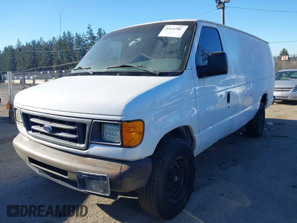 2006 Ford Econoline Cargo with VIN 1FTSS34L26DB14785, listed as a IAAI auction lot 41421286 with 202,580 mi miles and . Bid and sale history available at DreamBid. Image 2.