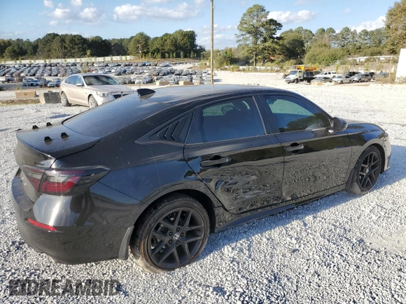 2024 Honda Civic Sport with VIN 2HGFE2F53RH547137, listed as a Copart auction lot 79433464 with 17,383 mi miles and Salvage Title. Bid and sale history available at DreamBid. Image 3.