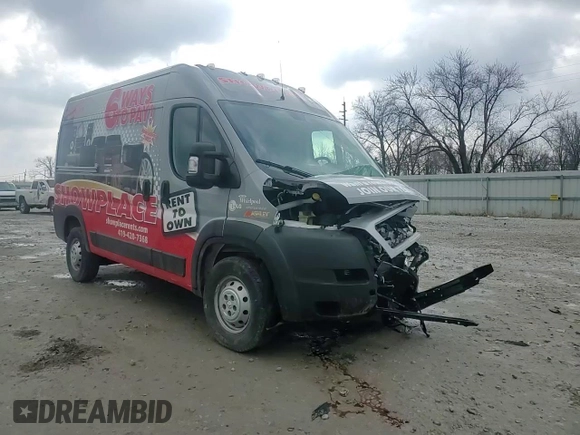 2021 Ram ProMaster Cargo with VIN 3C6LRVBG7ME560550, listed as a Copart auction lot 46991735 with Not Provided miles and Salvage Title. Bid and sale history available at carsss.com. Image 12.