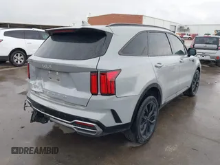 2022 Kia Sorento X-Line SX Prestige with VIN 5XYRKDLF9NG129963, listed as a IAAI auction lot 42159573 with 40,443 mi miles and . Bid and sale history available at DreamBid. Image 4.