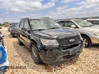 2018 Ford Explorer Sport with VIN 1FM5K8GT5JGA43588, listed as a Copart auction lot 54320345 with 148,996 mi miles and Salvage Title. Bid and sale history available at DreamBid. Image 4.